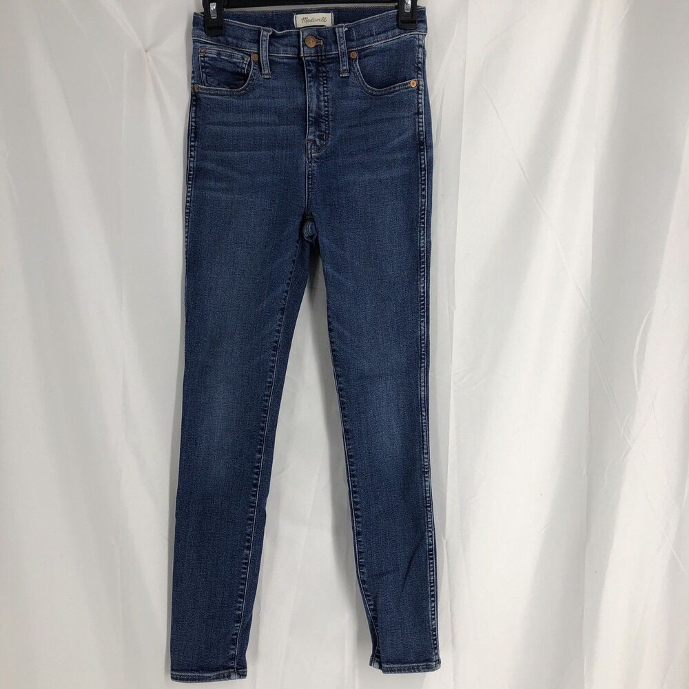 Madewell Jeans Blue High Rise Skinny Womens Size 26 10” Stretch Denim